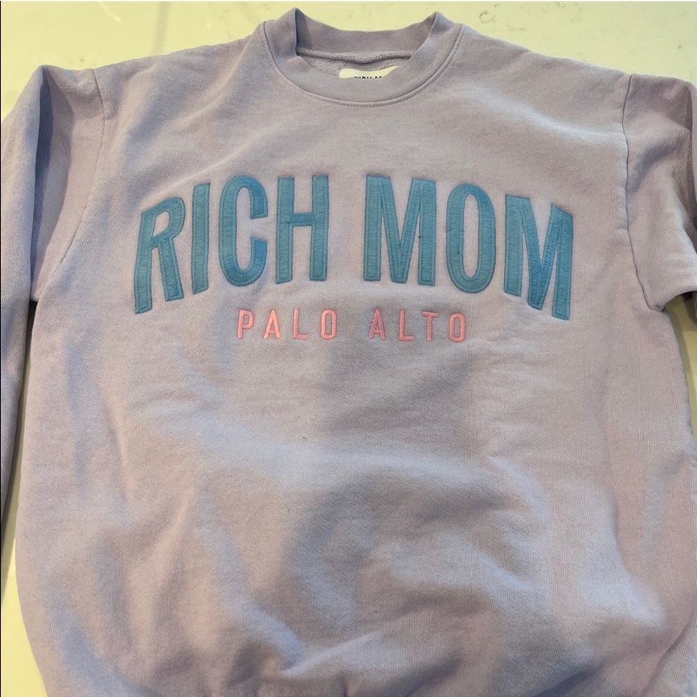Tinx Rich Mom Palo Alto Crewneck Sweater